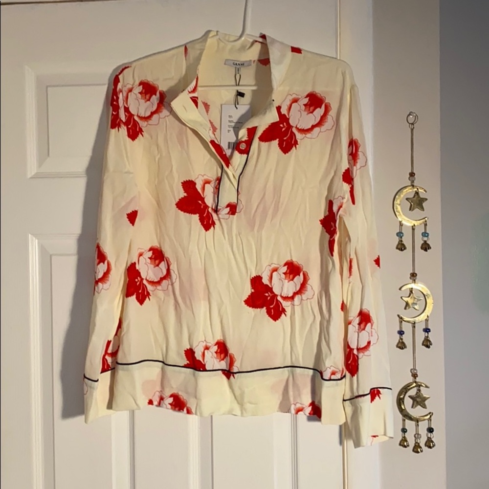 Ganni Flower Blouse